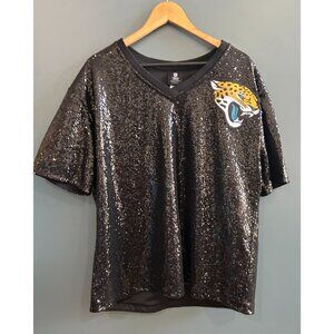 NEW with tags Women's XXL NFL Jacksonville Jaguars Sequin Sparkly NFL Apparel MS